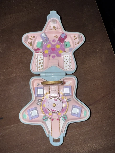 POLLY POCKET-Polly's Fashion fun blue star Bluebird 1992 SANS figurine | UK