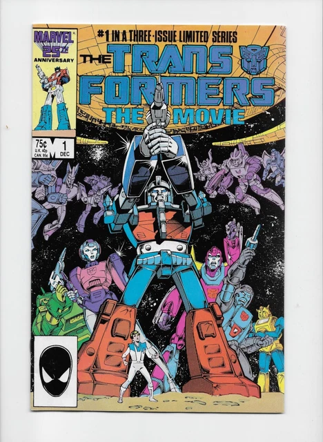 Transformers The Movie #1 (1986) Vintage Comic Book Newsstand Marvel Comics