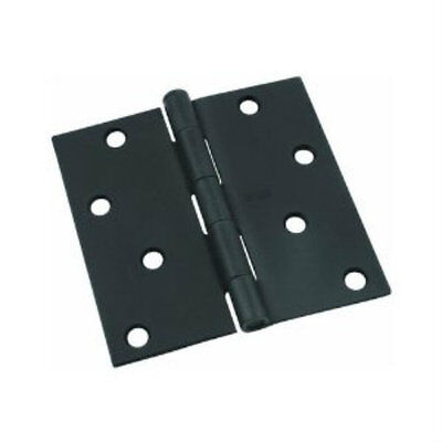 (4) Stanley Square Corners 4" x4" Oil Rubbed Bronze lacquered Door Hinges