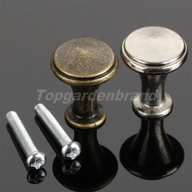 Retro Round Cupboard Door Cabinet Knobs Drawer Dresser Woodcase Box Pull Handle