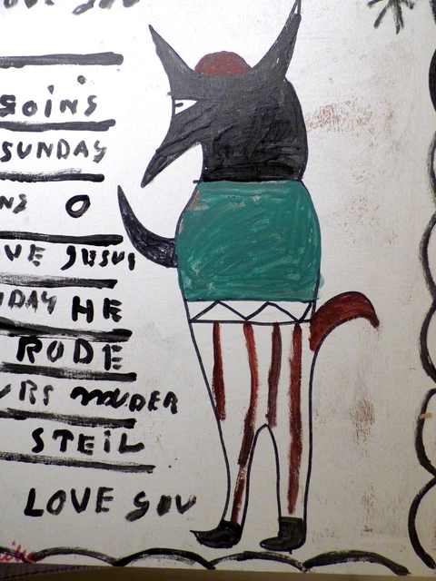 R A Miller Folk Art Paint on Wood ORIGINAL Acquired Directly from ARTIST 10