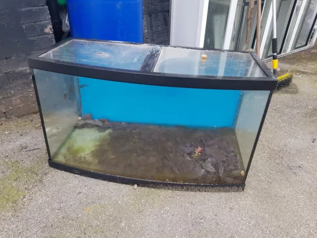 Bare Glass Bowfront Aquarium/Fish Tank