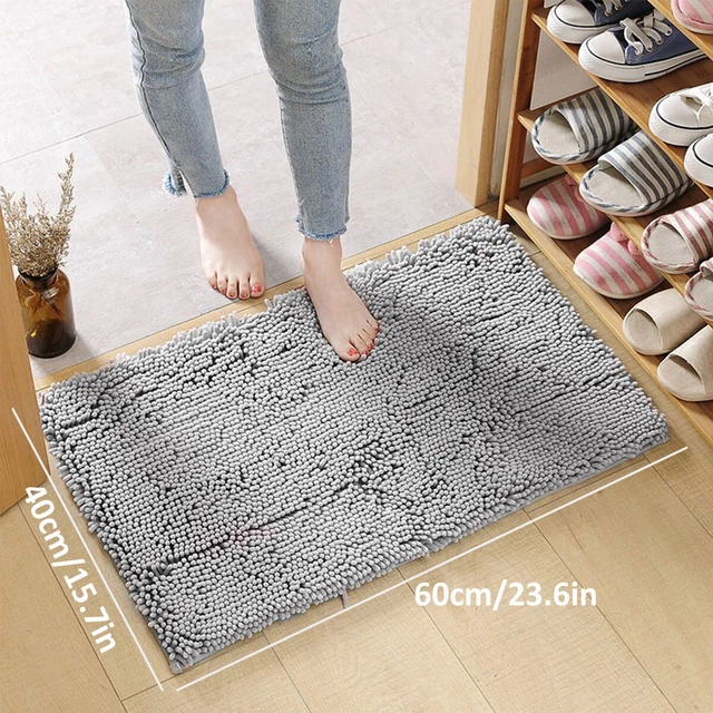 Bath Mat Water Absorbent Floor Mat Anti-Slip Bathroom Rug Soft Comfortable  GT