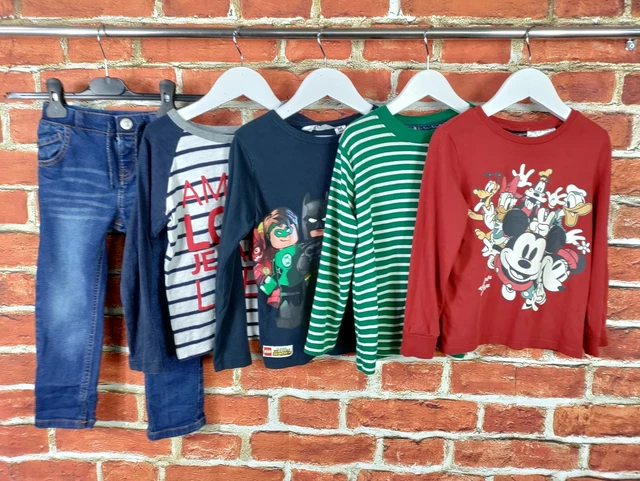PACCHETTO RAGAZZI ETÀ 4-5 ANNI JOJO MAMMA BEBE GAP ecc JEANS TOP T-SHIRT MICKEY 110CM