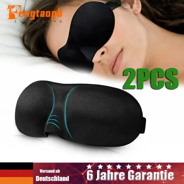 3D Schlafmaske für Frauen Herren Weiche Atmungsaktive Augenmaske Schlafmasken DE