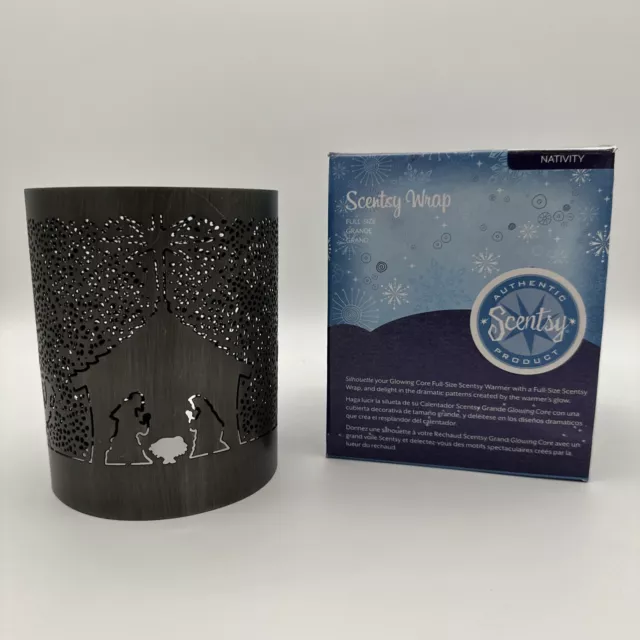 Scentsy Etched Core Christmas Nativity Scene Warmer Wrap ~ Holiday