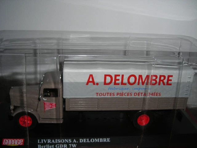 Modèle Réduit IXO 1/43 Berliet GDR 7W Bâché Delombre - Neuf, échelle 1:43, Collection