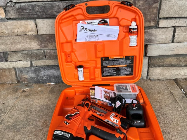 Paslode Cordless 16 Gauge Angled Finish Nailer Kit 900600