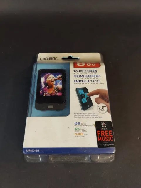 Coby mp3 player MP823-8G Black/Silver Portable 2"