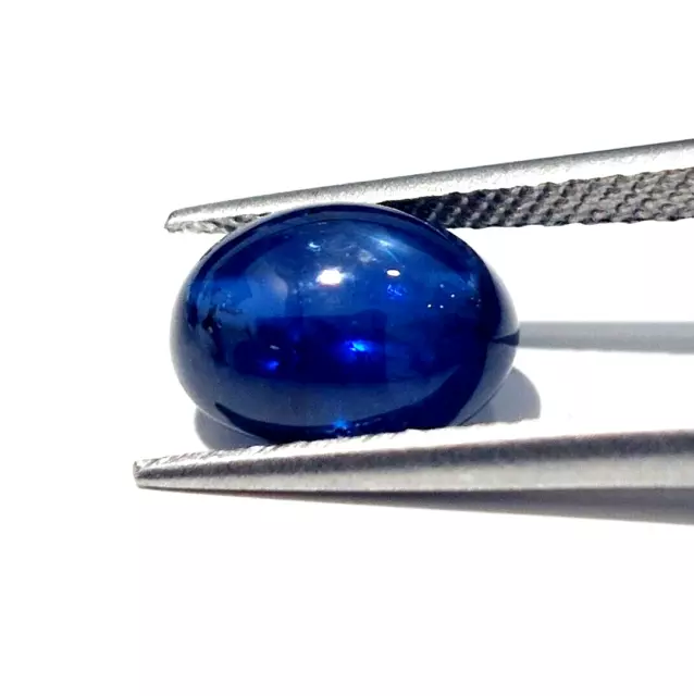 Cabochon Ovale Shape Facette Bleu Sapphire Gemme -9,0x7,0x4,2mm 3,05ct. ( 2