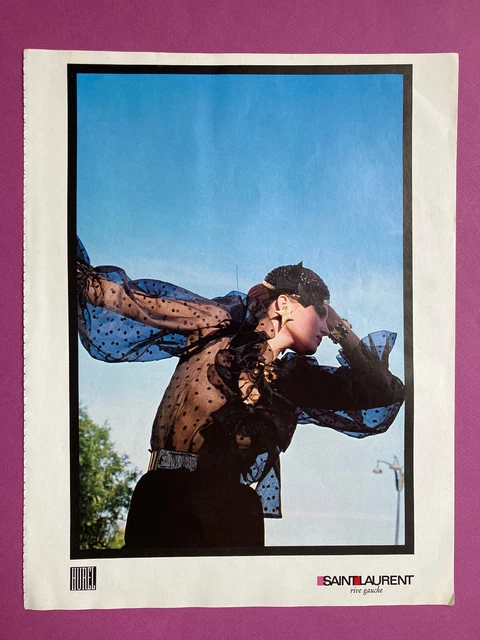 Yves Saint Laurent Helmut Newton été 1983 vintage publicité advertising 80s pub