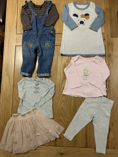 baby girls Clothes Bundle 4 Outfits, Next, M&S, Matalan, Age 9-12 months