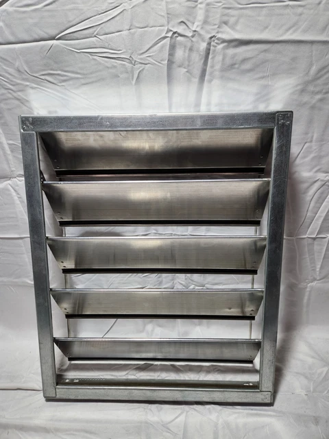 Shutter for Exhaust Fan 20" Wall Mount Aluminum Backdraft Gravity Damper 23.38
