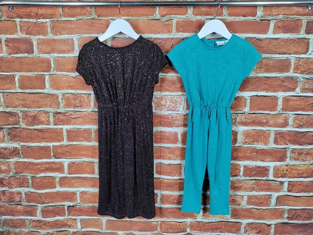 Girls Bundle Age 2-3 Years Zara Next Long Jumpsuit Playsuit Glitter Party 98Cm