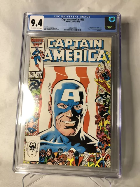 Captain America #323 CGC 9.4 1st JOHN WALKER Falcon Winter MARVEL Comics 🇺🇸