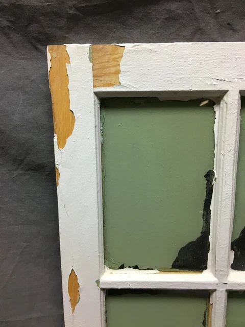 Antique 16x32 6 Lite Casement Shabby Window VTG Old Cabinet Cupboard Chic 96-21B 2