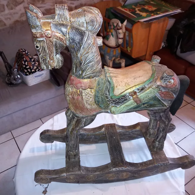 Cheval Bascule Bois VENDRE PicClick FR