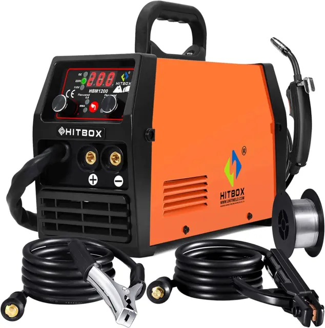 Mig Welder ARC Lift Tig Mig Gasless Dual Voltage 110V/220V 140A Gas Gasless Flux