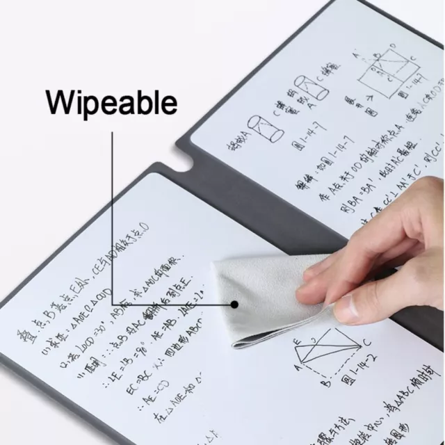 A5 Whiteboard Notebook Mit Whiteboard-Stift-Löschtuch Schreibtafel Memo Pad