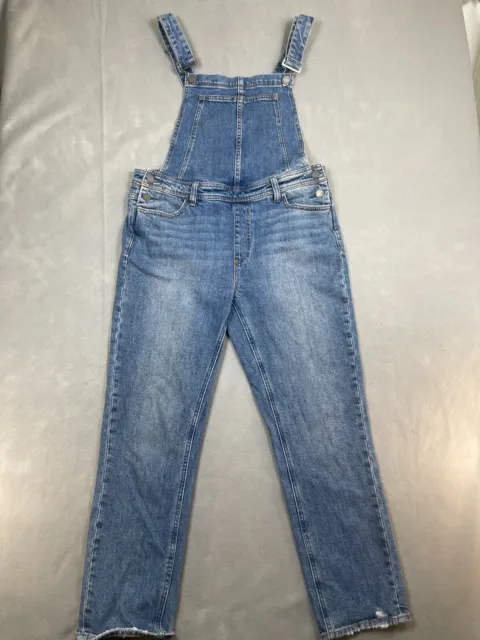 Paige Overalls Jeans Women's Size 28 Hi Rise Sierra with Distressed Hem