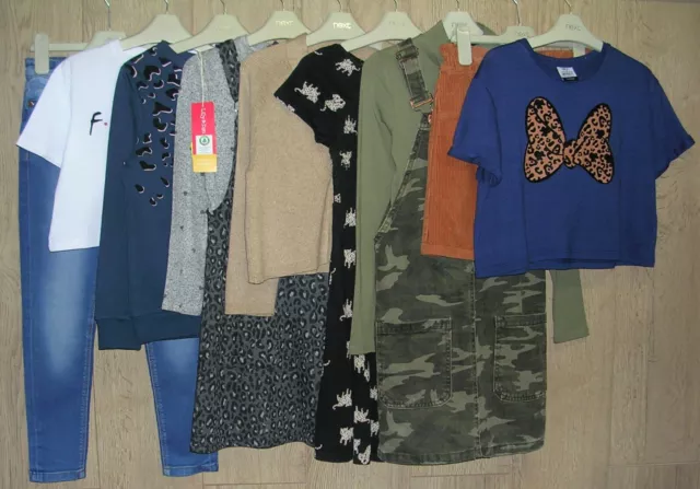 ZARA H&M NEW LOOK etc Girls Bundle Tops Skirt Jeans Dress Cardigan Age 8-9 134cm