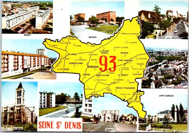 93 SEINE SAINT DENIS - Carte souvenir du departement EUR 4,00 - PicClick FR