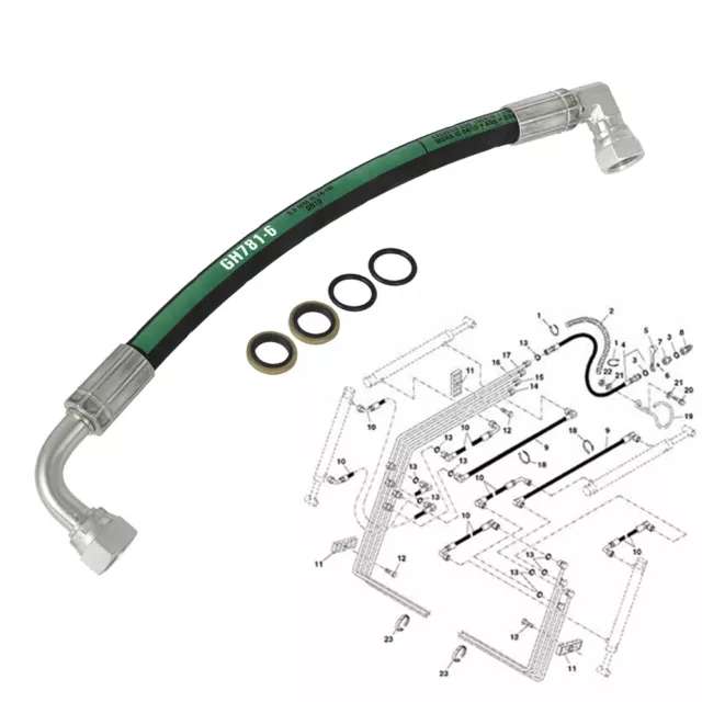 AW29374 New Replacement Hydraulic Hose for John Deere Equipment  Loader 120R,200