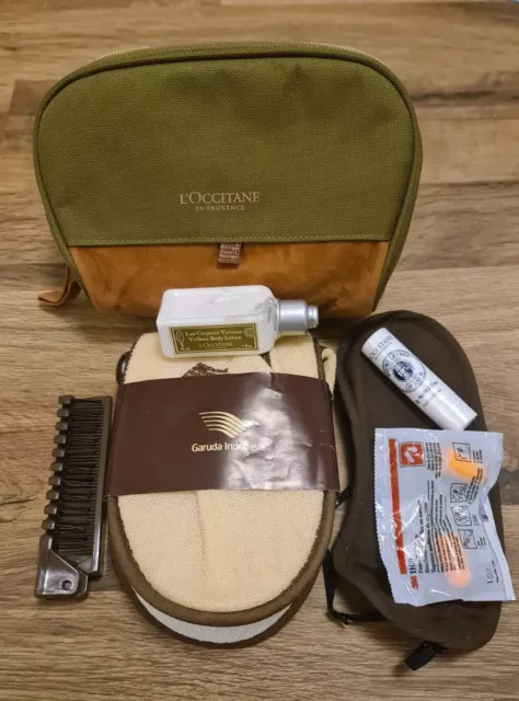 Loccitane Garuda Indonesien First Class Airline Amenity Waschtasche L'Occitane selten!