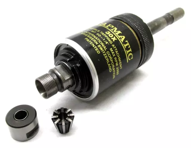TAPMATIC #0-1/4" REVERSIBLE TAPPING HEAD ATTACHMENT w/ 1/2" SHANK - #30X
