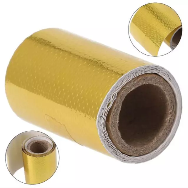 Car Motorcycle Exhaust Wrap Pipe Header Heat Insulation Roll Tape Systems Parts