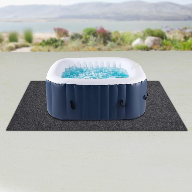 EXTRA LARGE HOT Tub Pad 74x72 Inch Inflatable Hot Tub Mat Outdoor