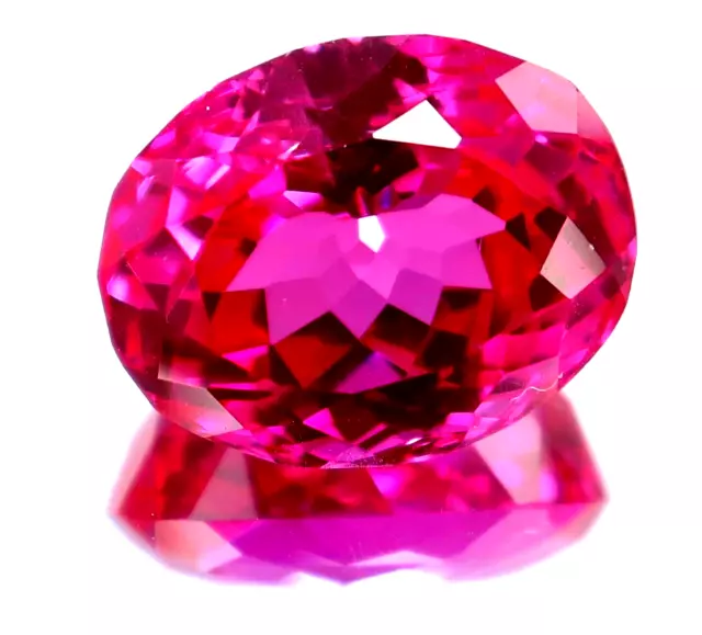 20.30 CT Naturel Rose Burma Rubis Certifié Coupe Ovale non Traité Libre Gemme A