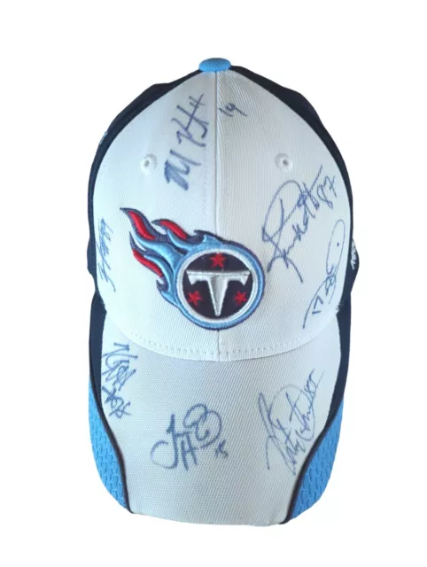 NFL Onfield Equipment Tennessee Titans Cap Reebok Fitted S/M Hat  Autographed