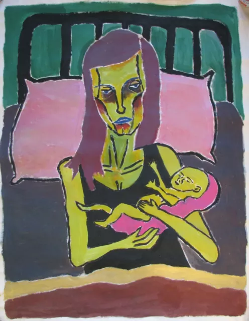 Davide BAROGGI (Locarno 1974) Nuovo Selvaggio IL PICCOLO ZENO su TELA cm 130x100