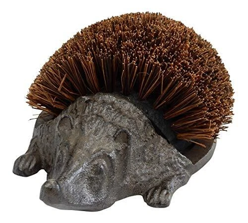 Victorian Trading Iron Hans The Hedgehog Boot Brush - Outdoor Shoe Cleaner