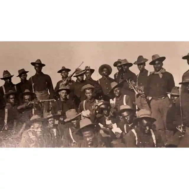African American Buffalo Soldiers 9th Cavalry 1898 -  LEIB IMAGE Postcard