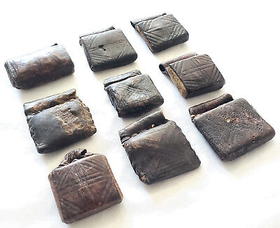 Old Ethiopian Leather Healing Scroll Protection Amulet