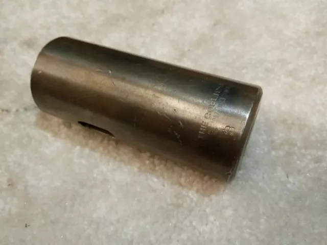 MT1 Taper 1 1/2" Solid Morse Taper Socket, Morse Taper to Straight Shank Turret