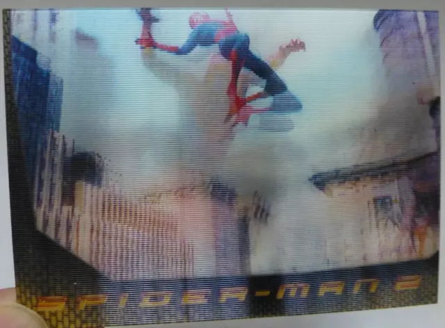 TCS 1551 Spider-Man 2 Movie Lenticular Motion Chase Trading Card L2 3