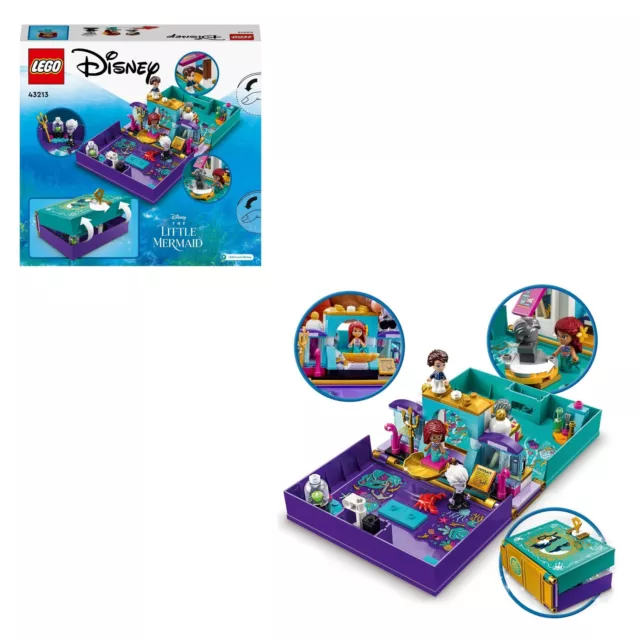Edificios LEGO 43213 Disney Pequeña Mermaid Set Ladrillos para Niños