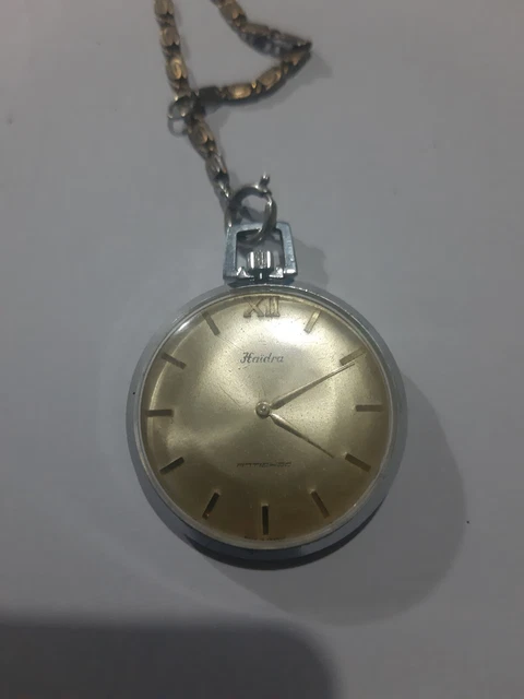 Montre De Poche Vintage Haïdra Mécanique à Remontage Manuel - Pour Homme, Occasion
