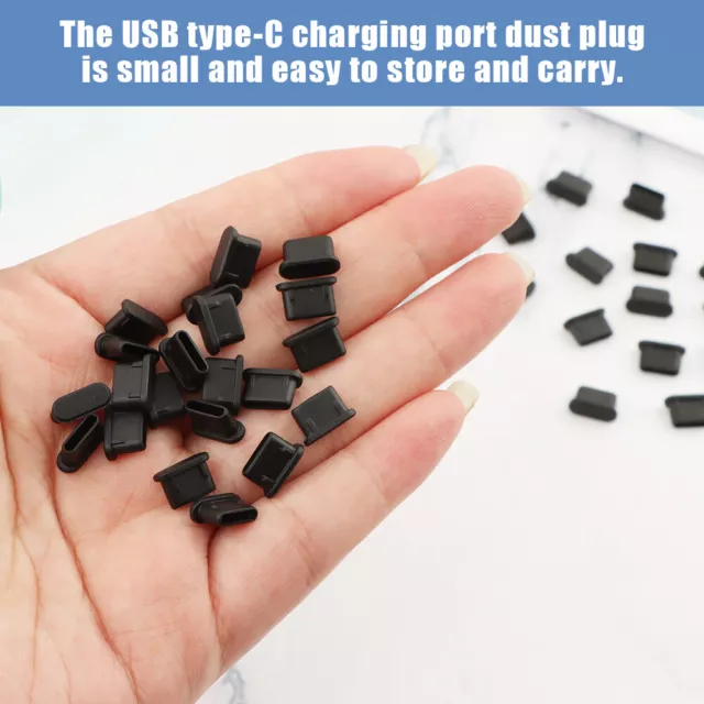 Soft TPU Caps Dust Plug Charging Port Laptop Cover USB Type Accessories