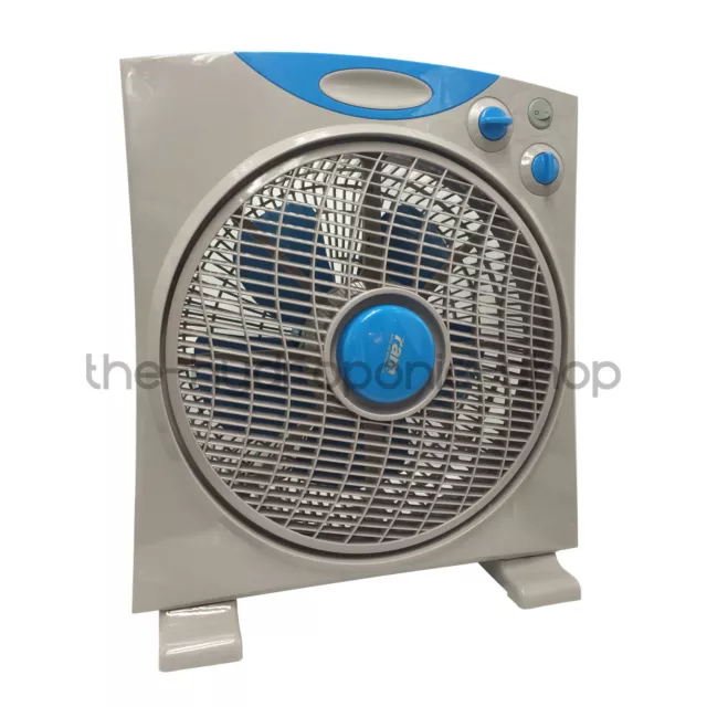 RAM 12 Inch 300mm 3 Speed Oscillating Eco Box Fan