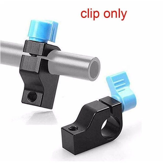 15mm Rod Clamp Holder 1/4" Thread DSLR Camera Rig Rail Arm System Support HOT