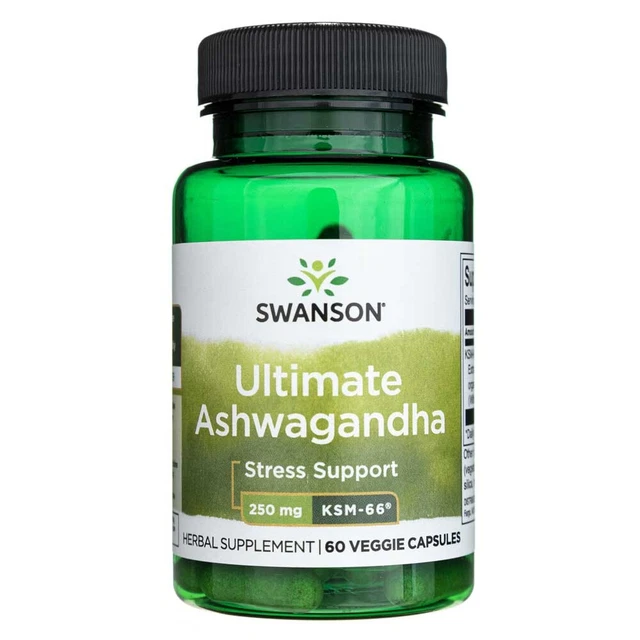 Swanson Ashwagandha KSM-66 250 mg, 60 capsules