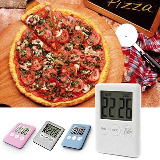 INDICADOR LCD Delgado Magnético Cocina Temporizador de Cocina Reloj de Cuenta Regresiva Alarma Mayor