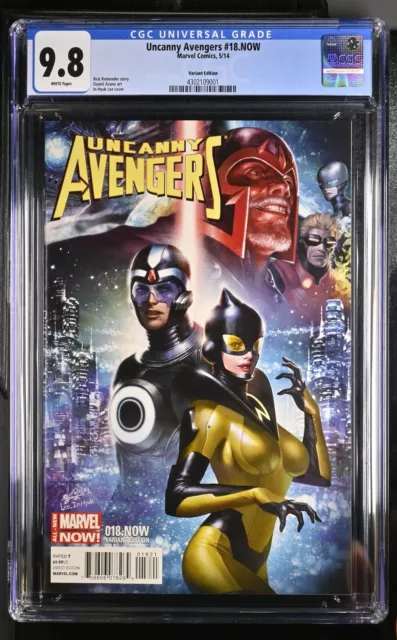 Uncanny Avengers 18.NOW Marvel 2014 Inyhuk Lee Variant CGC 9.8 1st Katie Summers