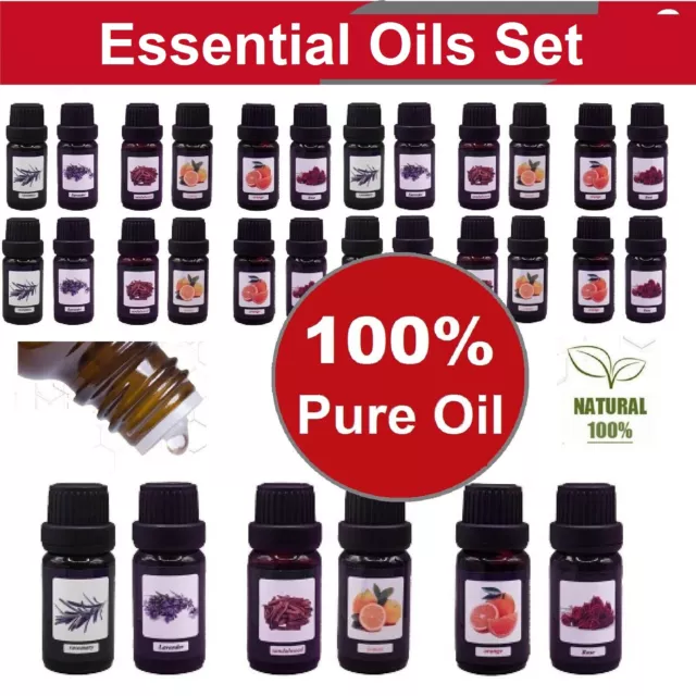 Essential Oil 100% Pure & Natural Aromatherapy Diffuser 10ml Fragrance Oils