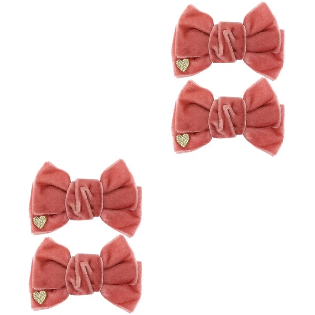 4 Pairs Bow Hair Clips Girls Headdress Toddler Hair Clips Toddler Bows