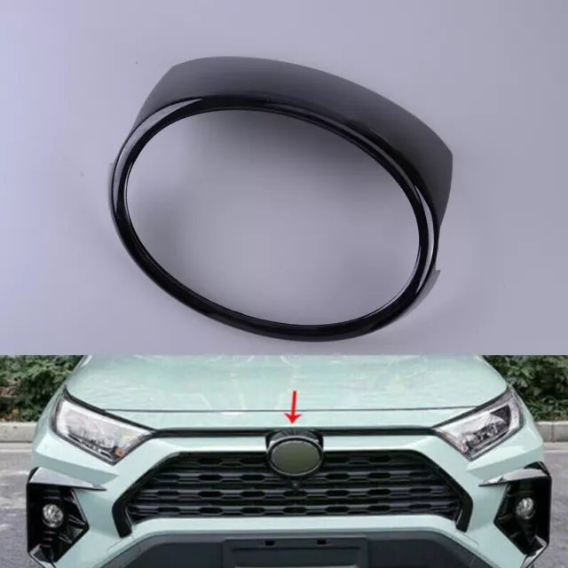 Front Grille Logo Emblem Badge Frame Cover Trim Fit for Toyota RAV4 2019 to 22